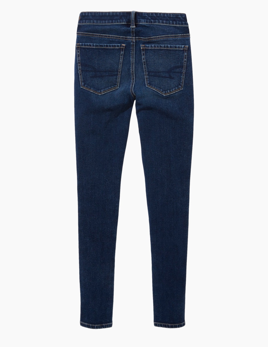 Jeans skinny corte cadera para mujer 4