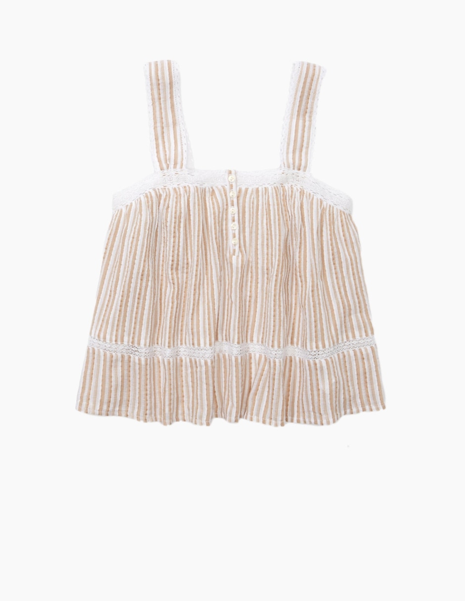 Blusa sin manga para mujer