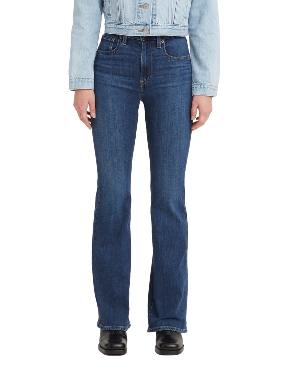 Jeans bota Levi's 726 lavado medio corte cintura alta para mujer