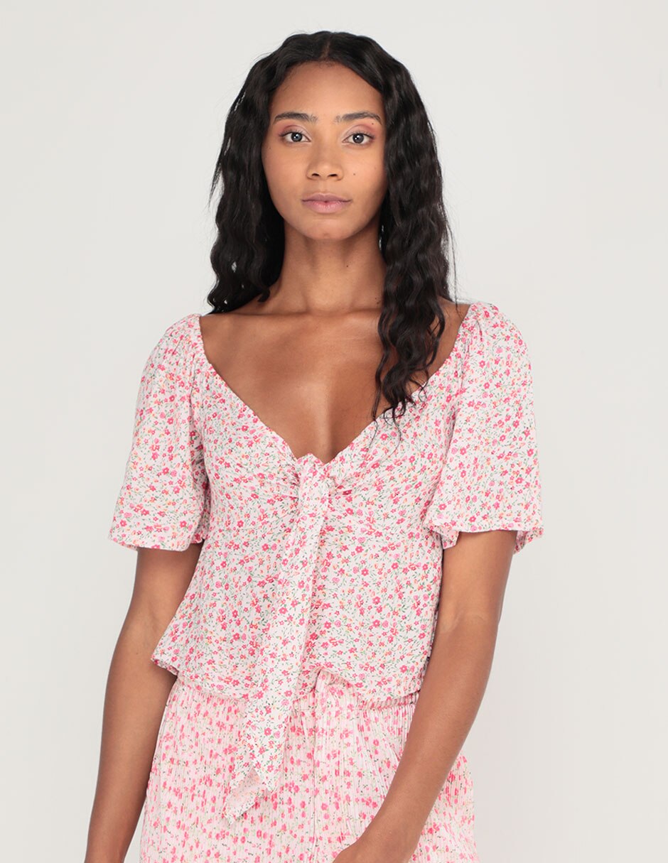 Blusa manga corta para mujer 1