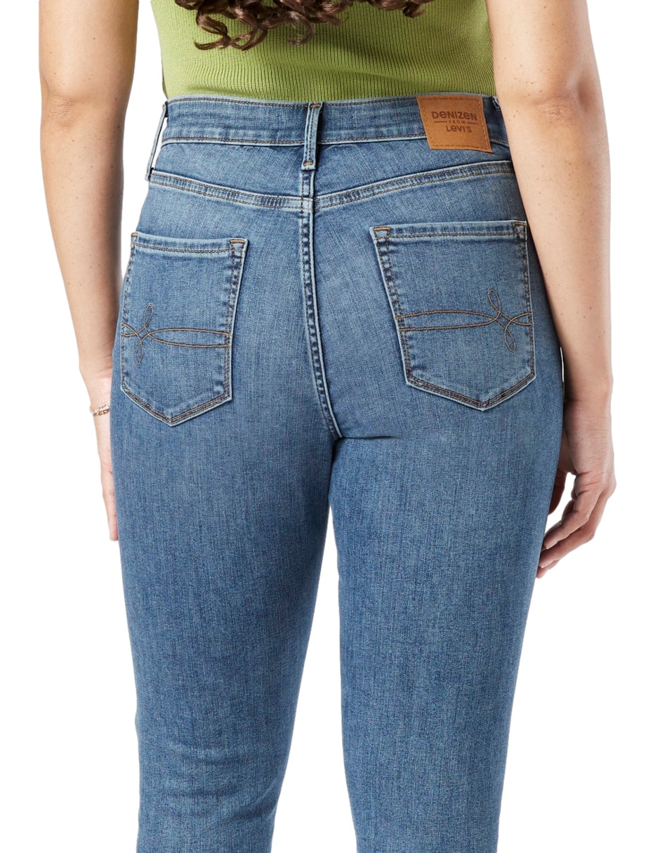 Jeans skinny Sculpting Ultra High-rise super skinny lavado medio corte cintura alta para mujer 4
