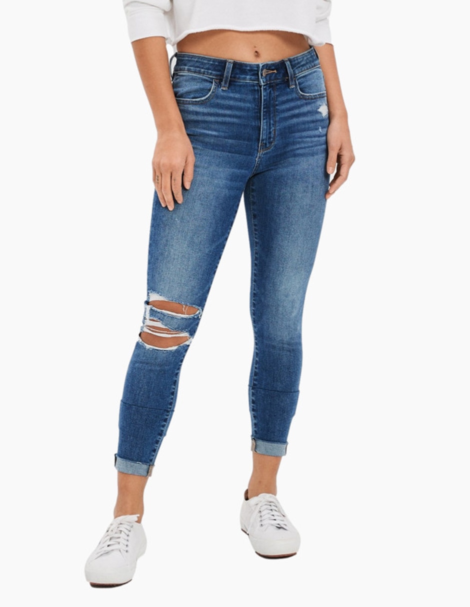 Jeans slim American Eagle corte cintura para mujer