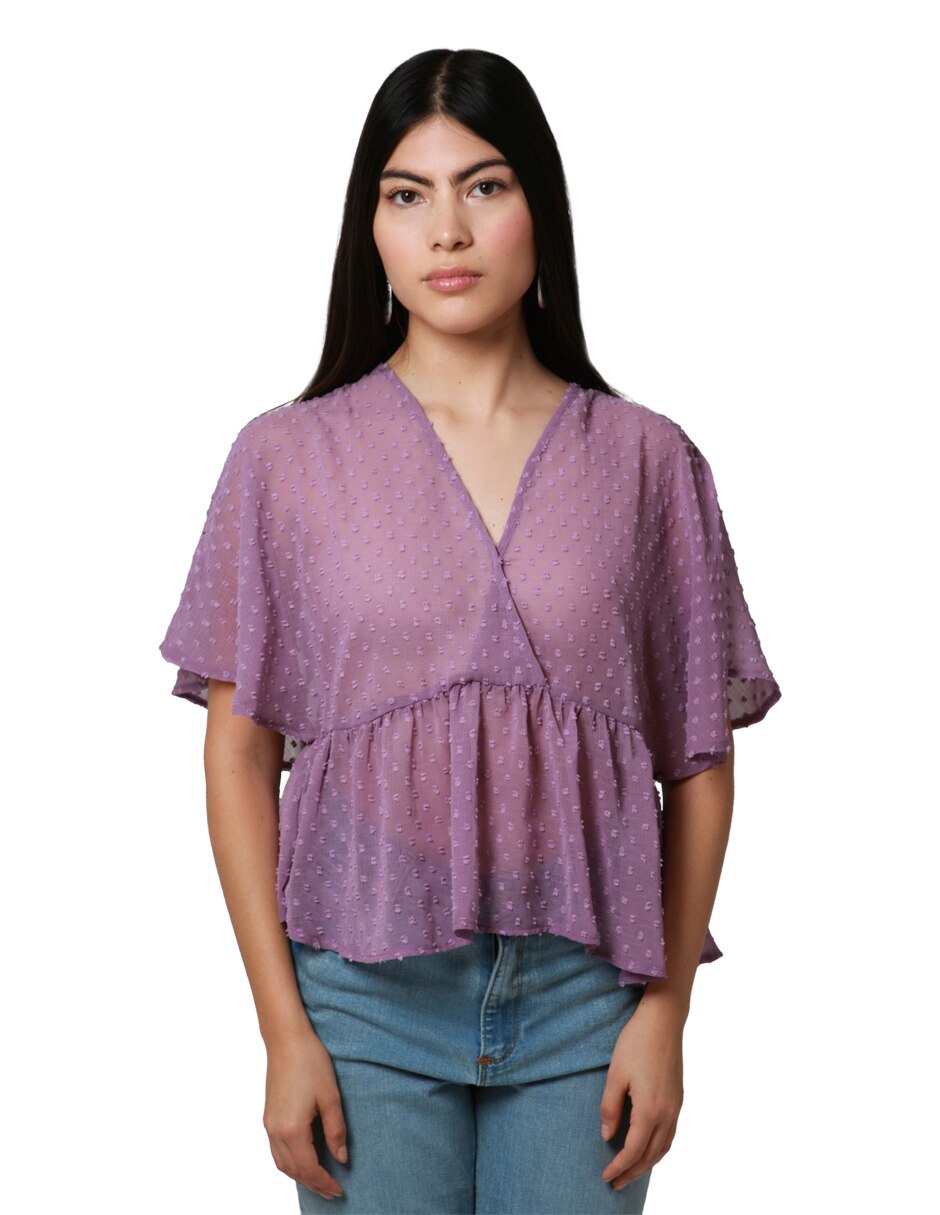Blusa manga corta para mujer 1