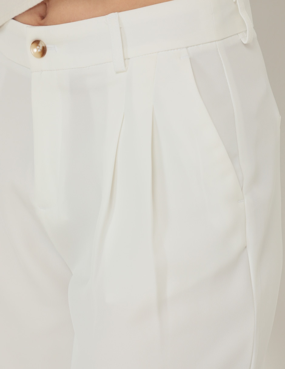 SHORT C/PINZAS ONLY 152839, 34, BLANCO