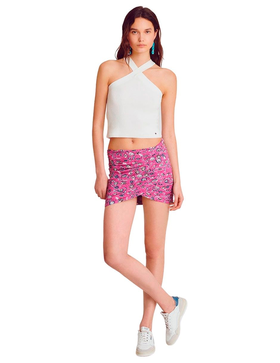Falda mini corte a la cadera 2