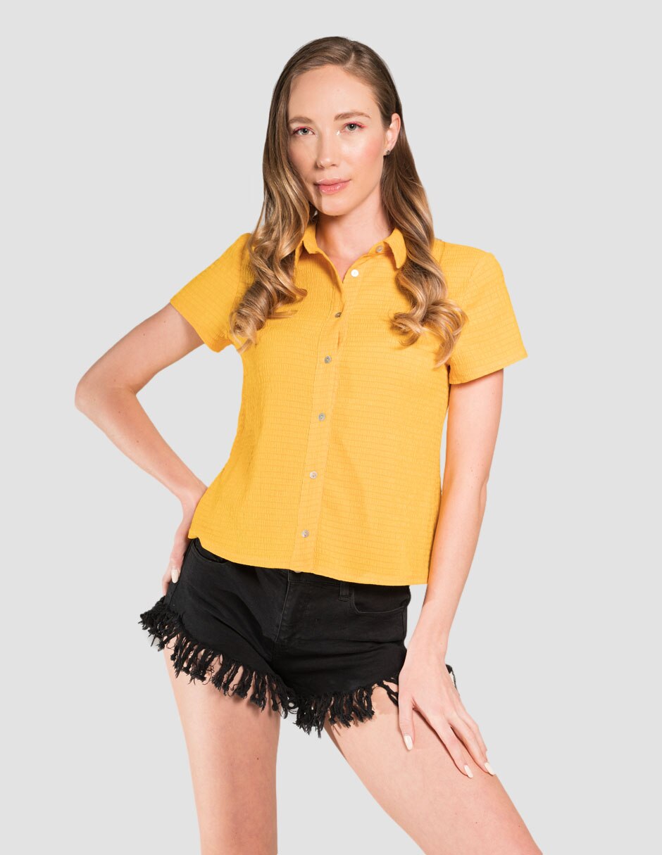 Blusa manga corta para mujer 1