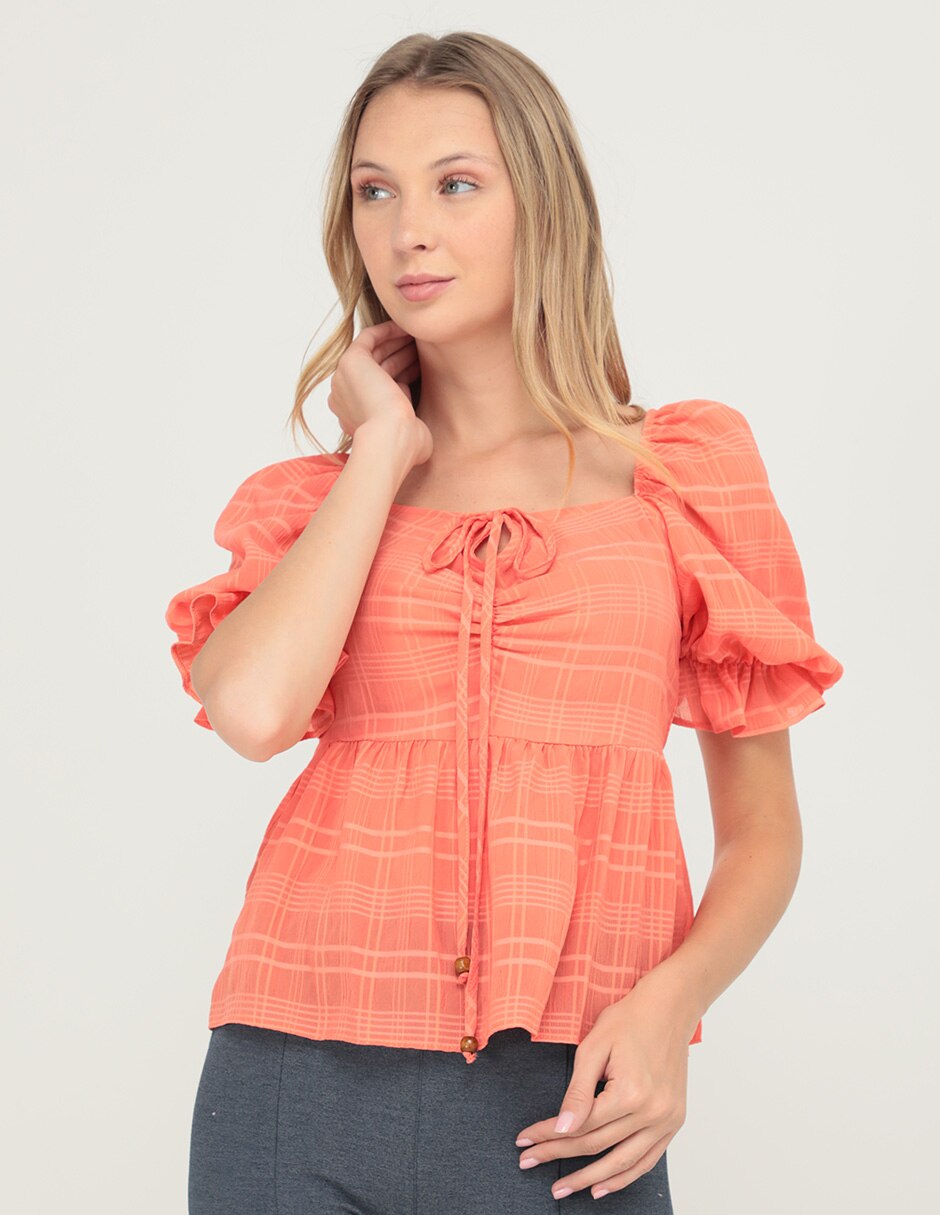 Blusa manga corta para mujer 1