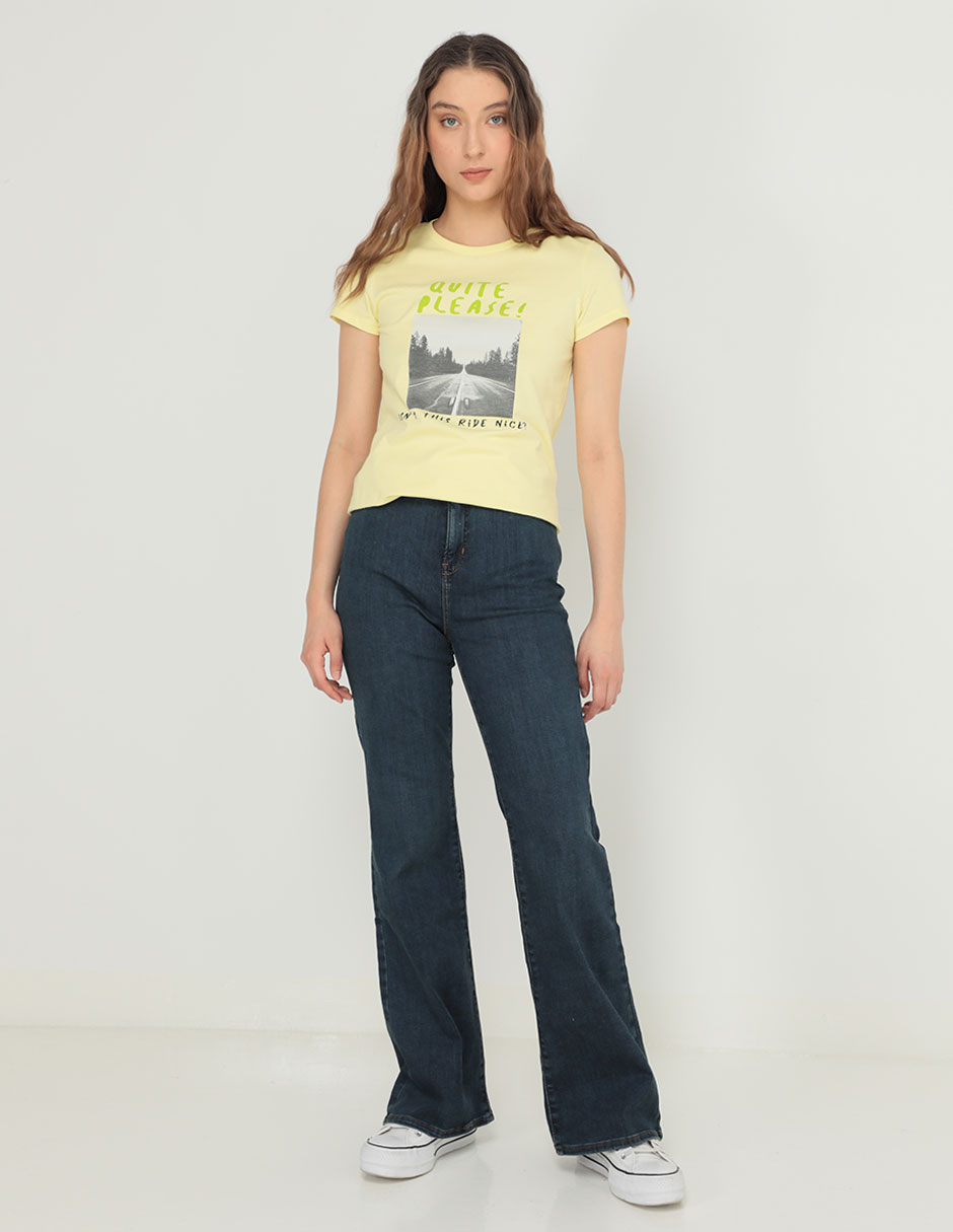 Jeans straight Sculpting corte cintura alta para mujer 3