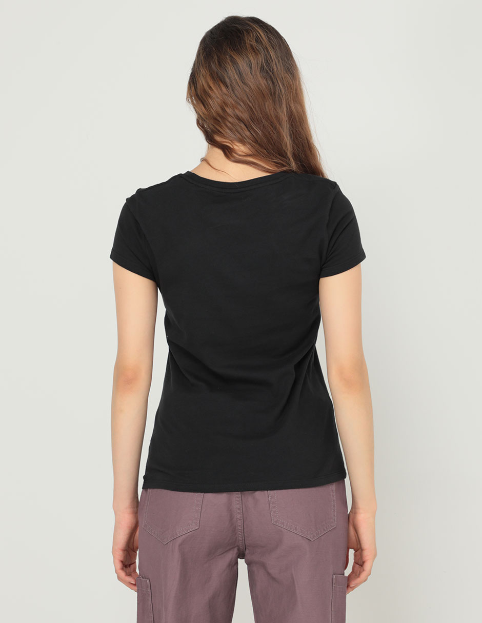 Playera manga corta cuello redondo para mujer 2
