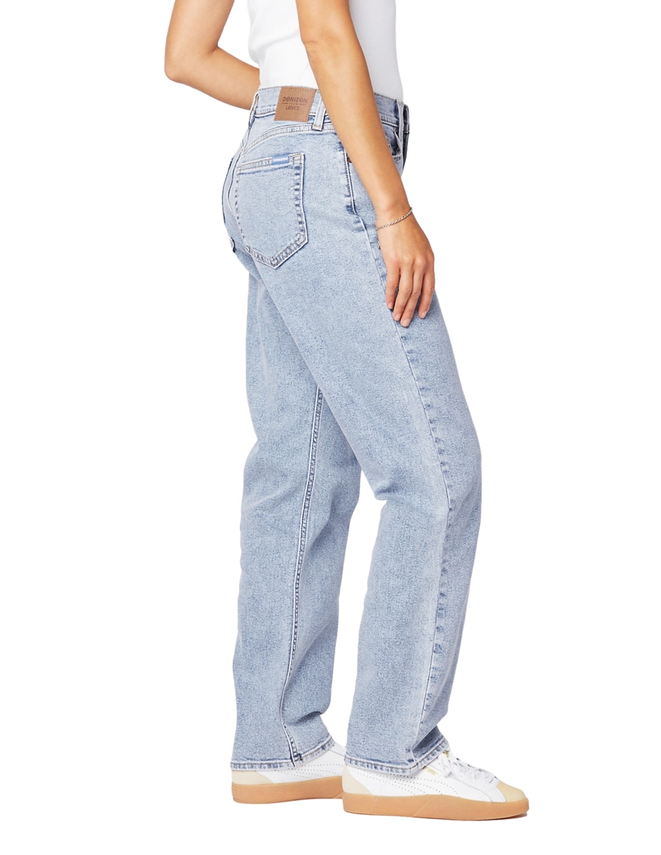 Jeans straight Vint 90s Loose corte cintura alta para mujer 2