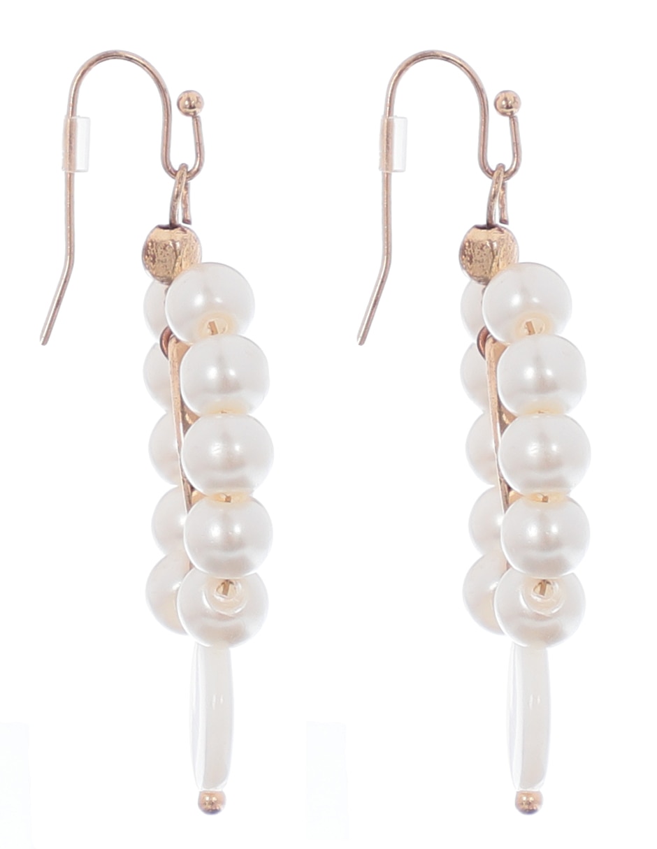 Aretes ovalados con acabado lustre fantasía 3