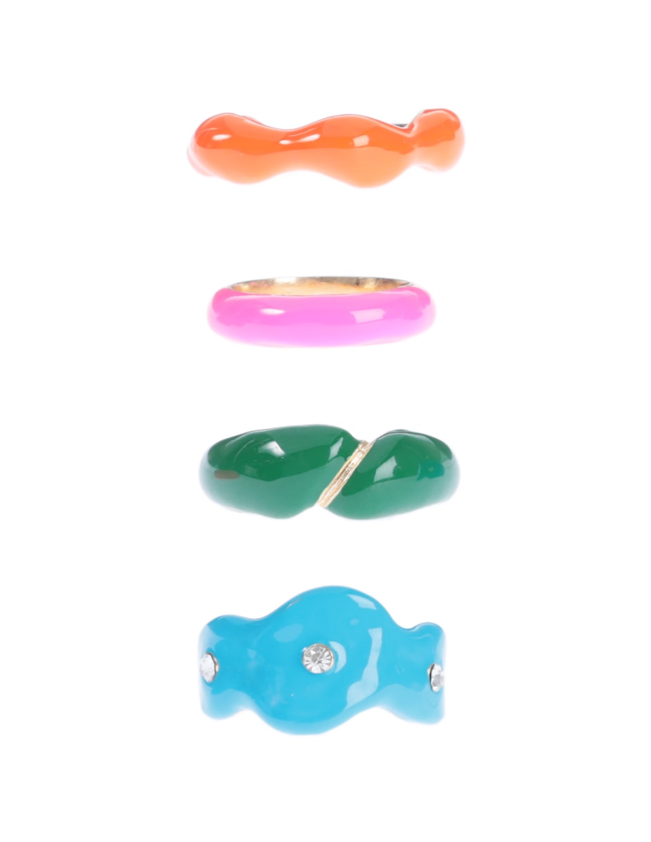 Set anillo brillante