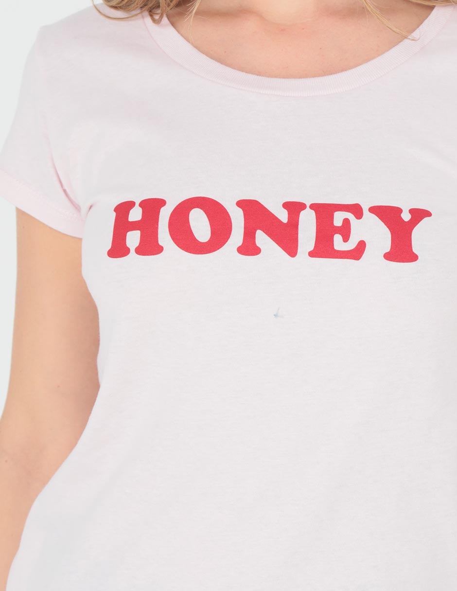 Playera manga corta cuello redondo para mujer 4