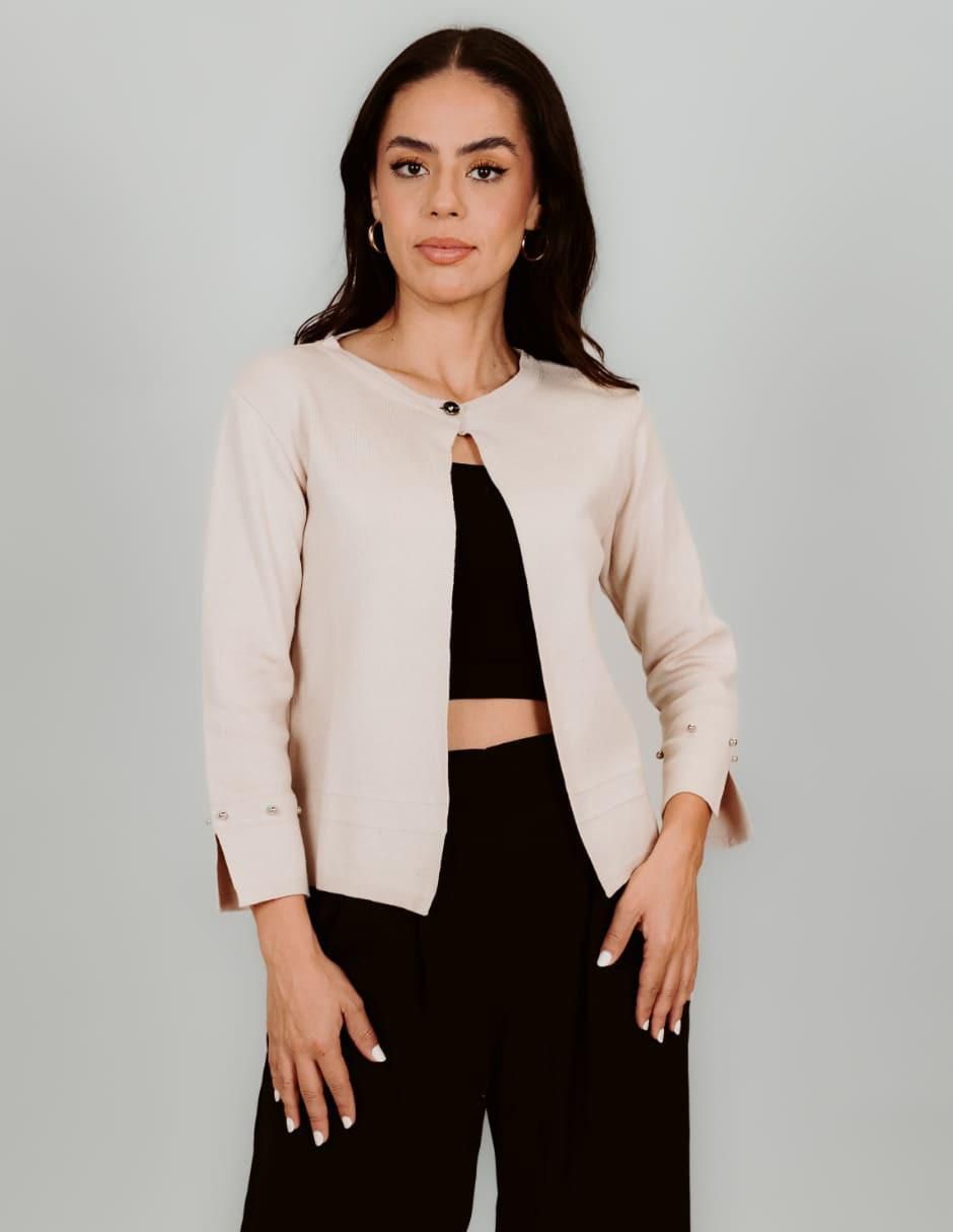 Suéter cuello redondo para mujer