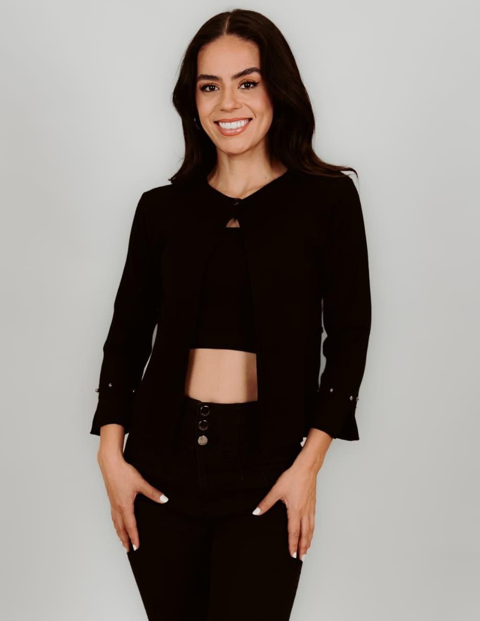 Suéter cuello redondo para mujer 1