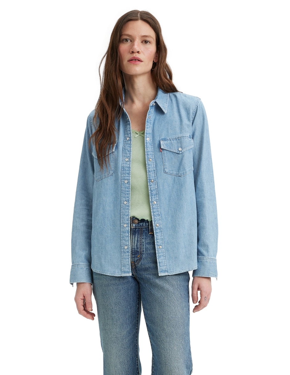 Blusa manga larga para mujer