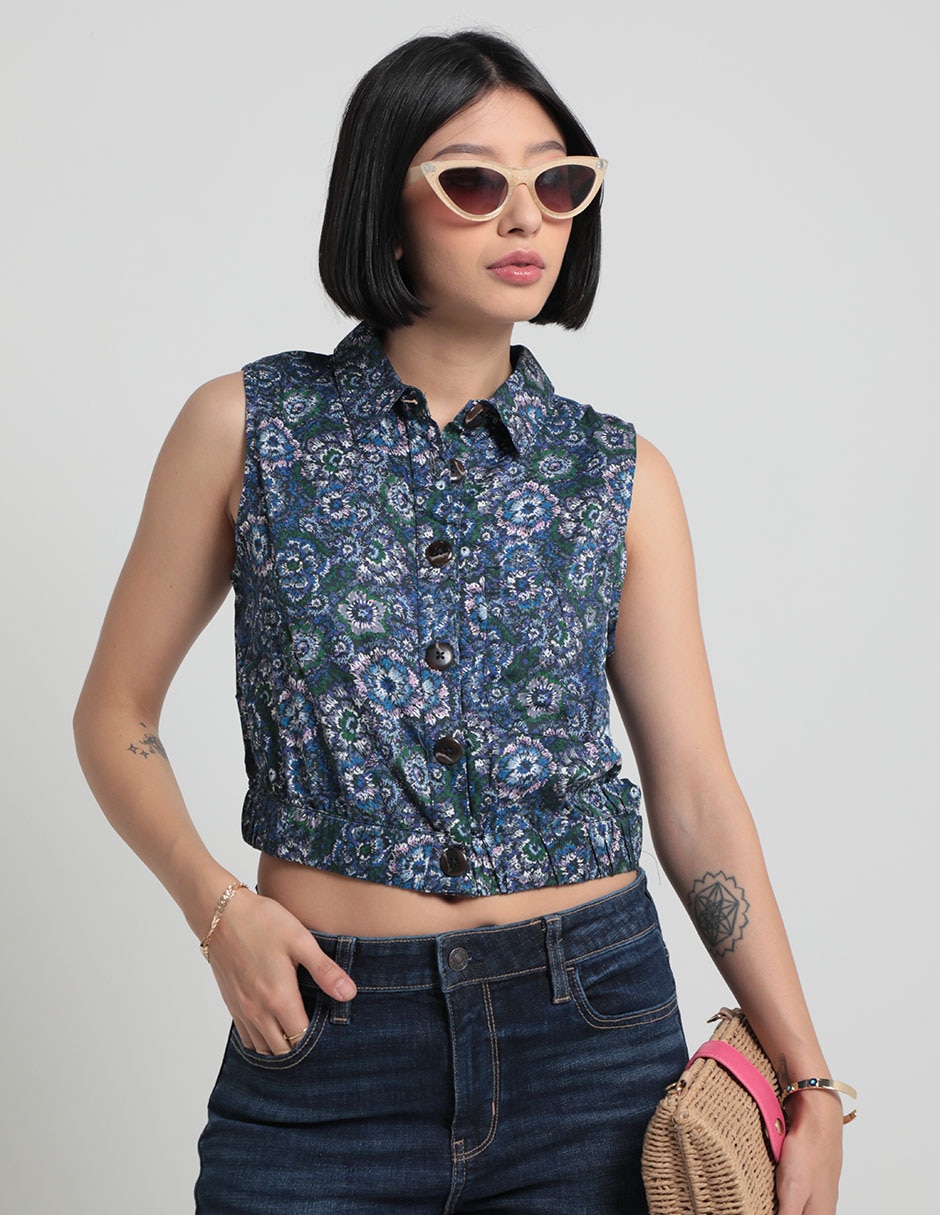 Blusa sin manga para mujer 1