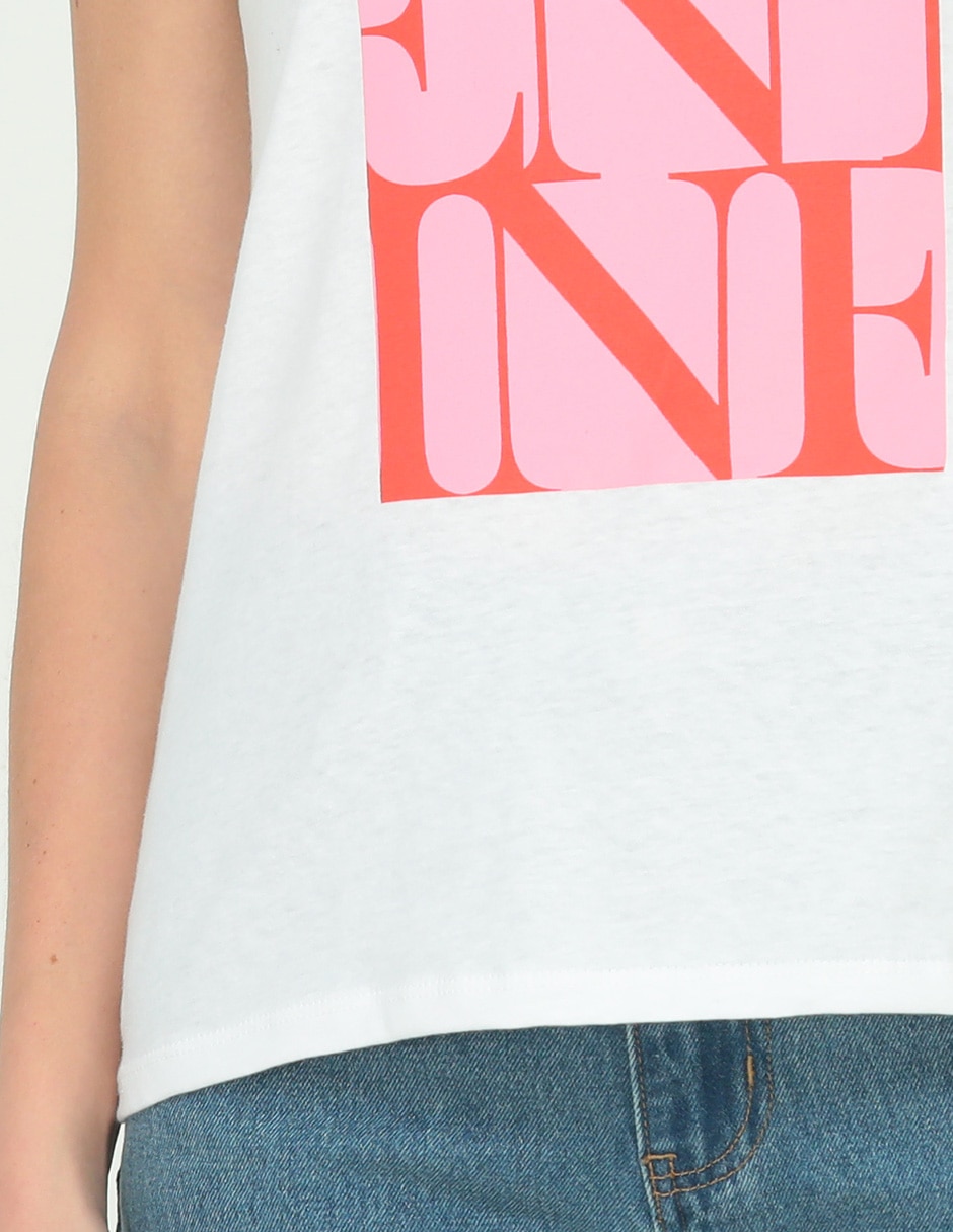 Playera manga corta cuello redondo para mujer 5