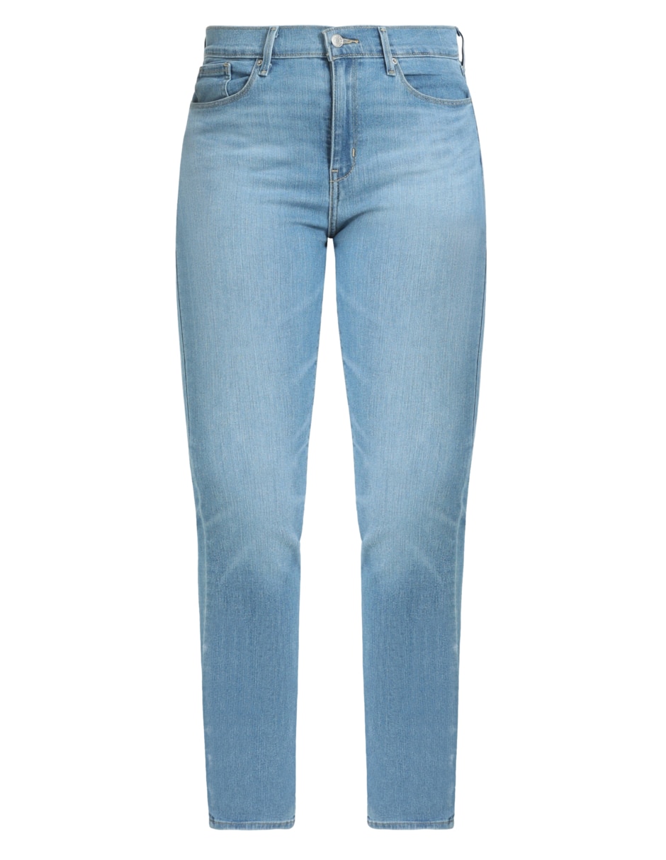 Jeans straight corte cintura alta para mujer 5