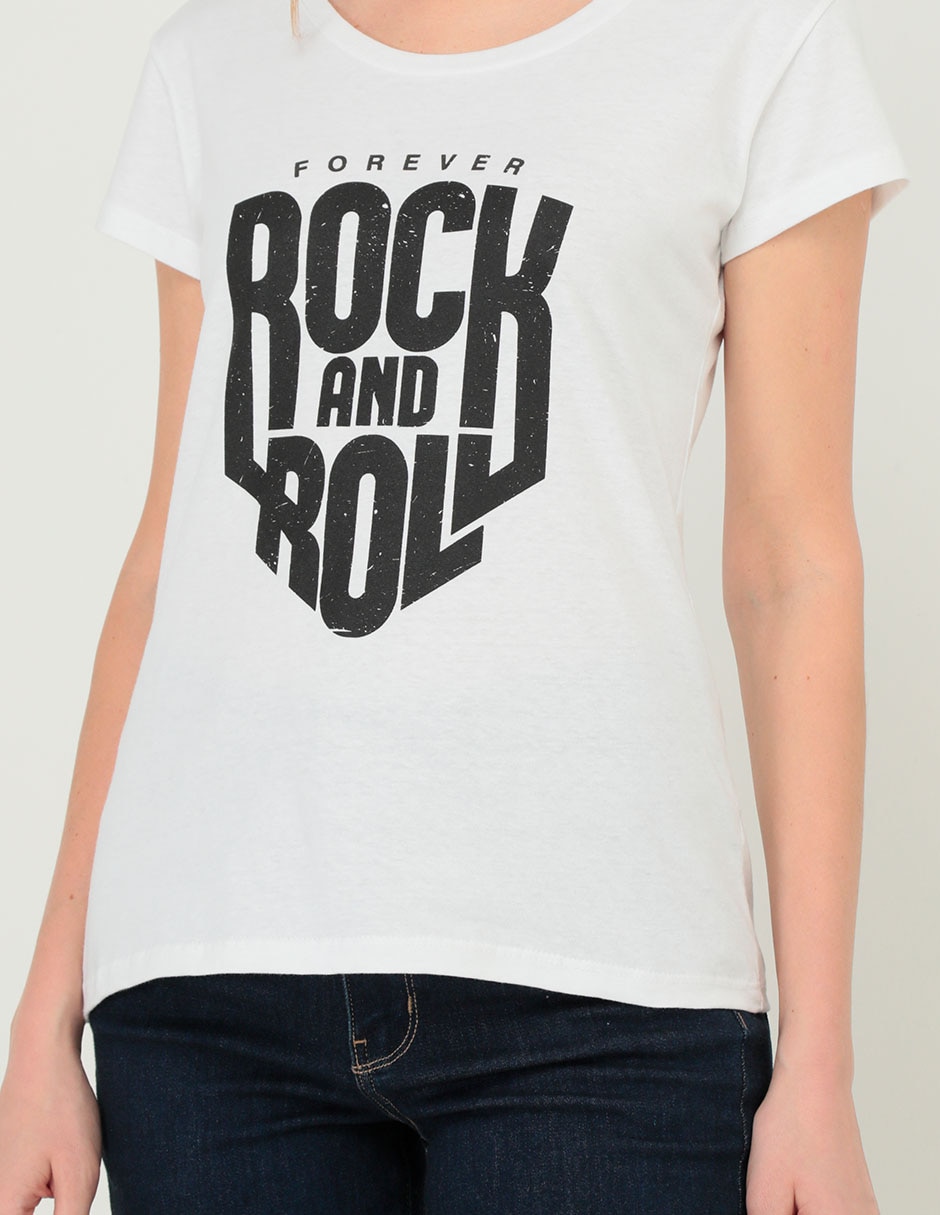Playera manga corta cuello redondo para mujer 5