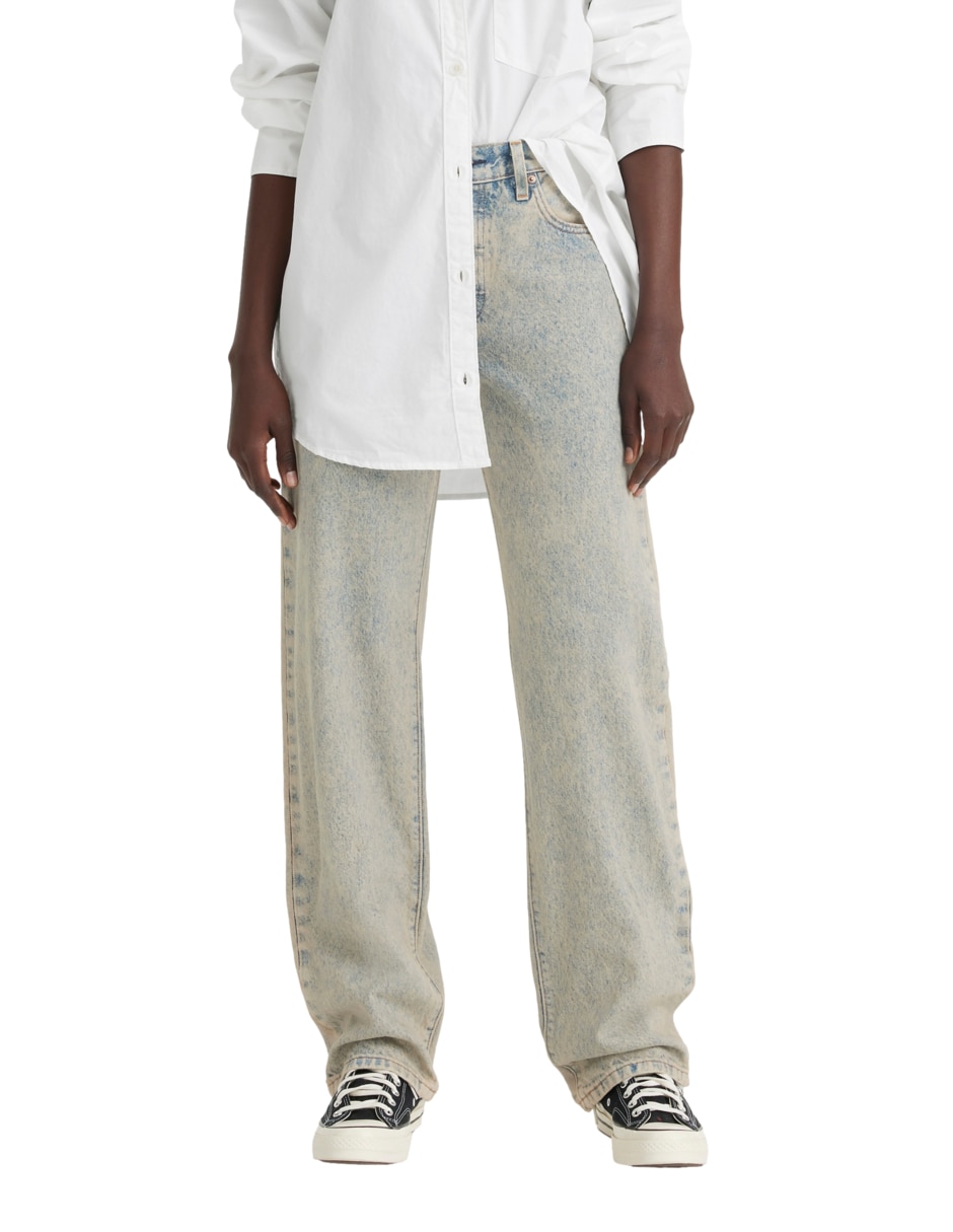 Jeans relajado 501 corte media cintura para mujer 1