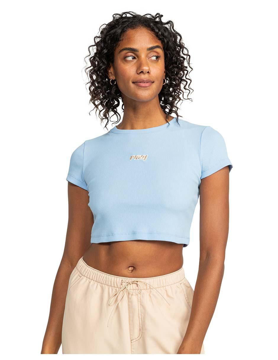 Top cuello redondo sin tirantes