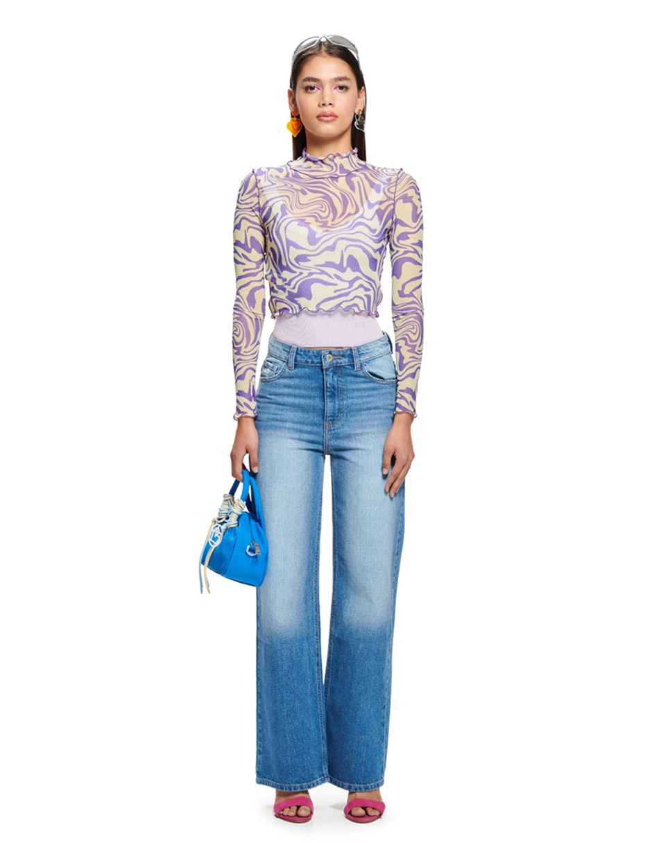 Blusa manga larga para mujer 1