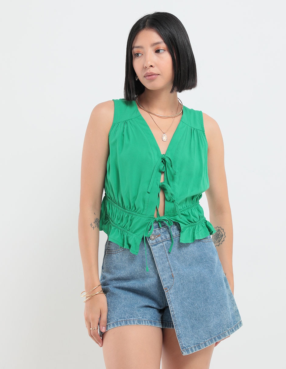 Blusa sin manga para mujer 1