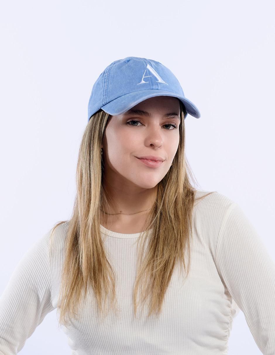 Gorra visera curva correa ajustable para mujer 4