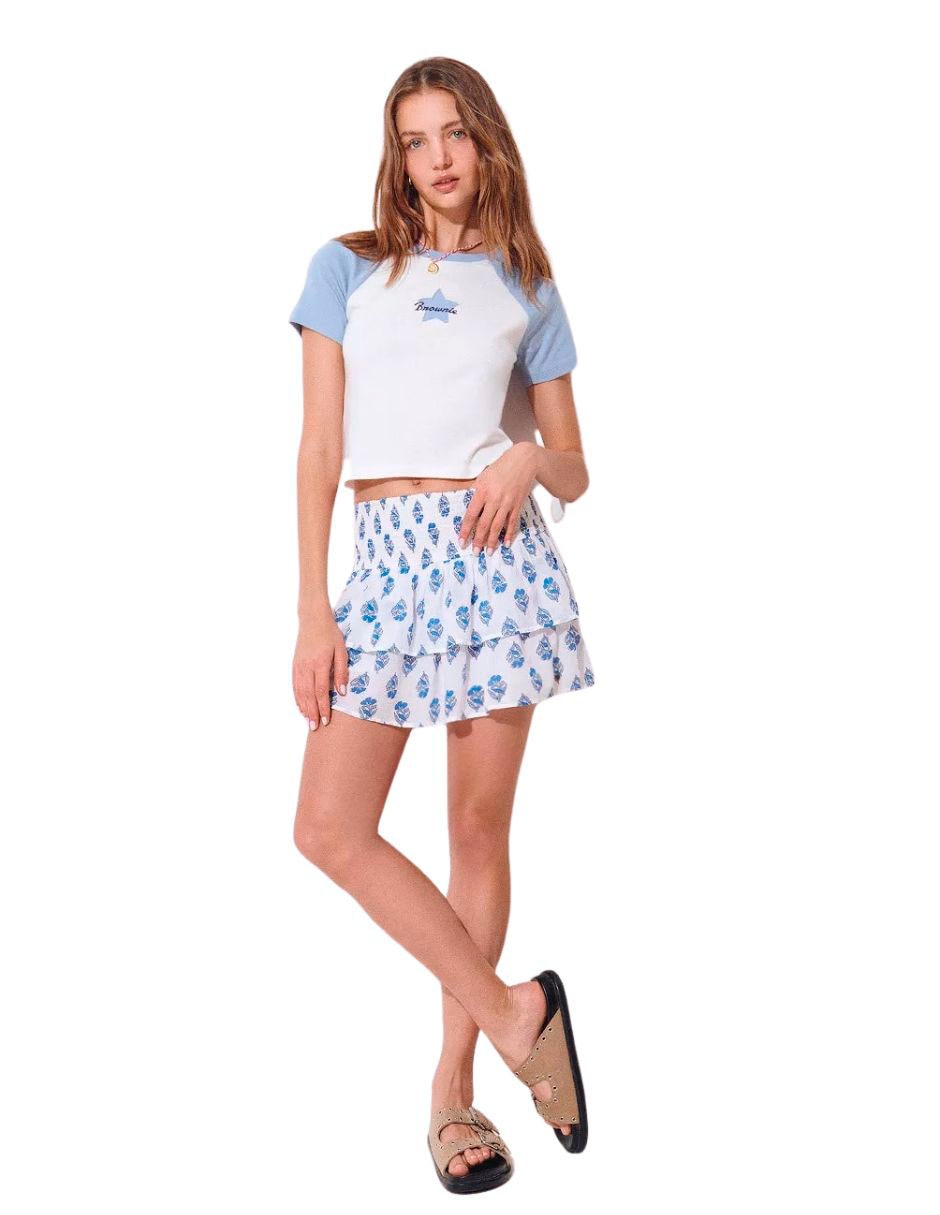Playera manga corta cuello redondo para mujer 2