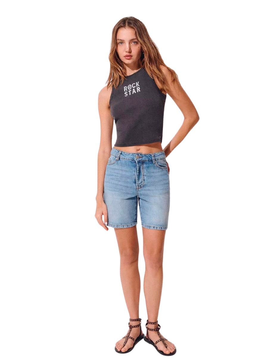 Playera cuello redondo para mujer 4
