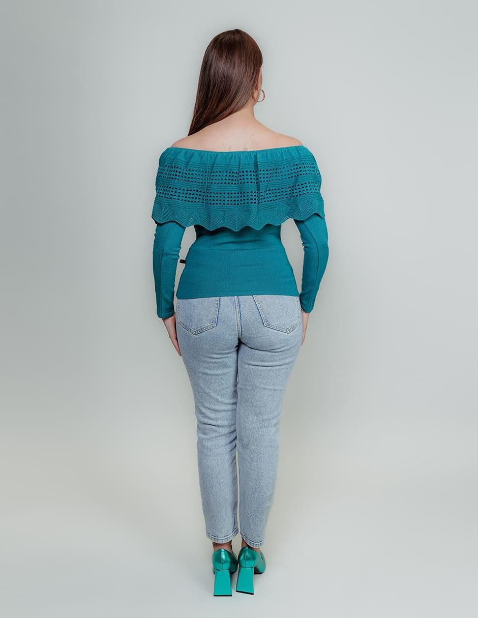 Blusa Zuio manga larga para mujer