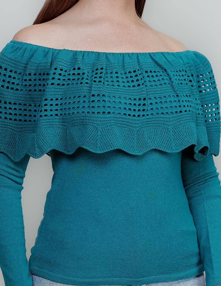 Blusa Zuio manga larga para mujer