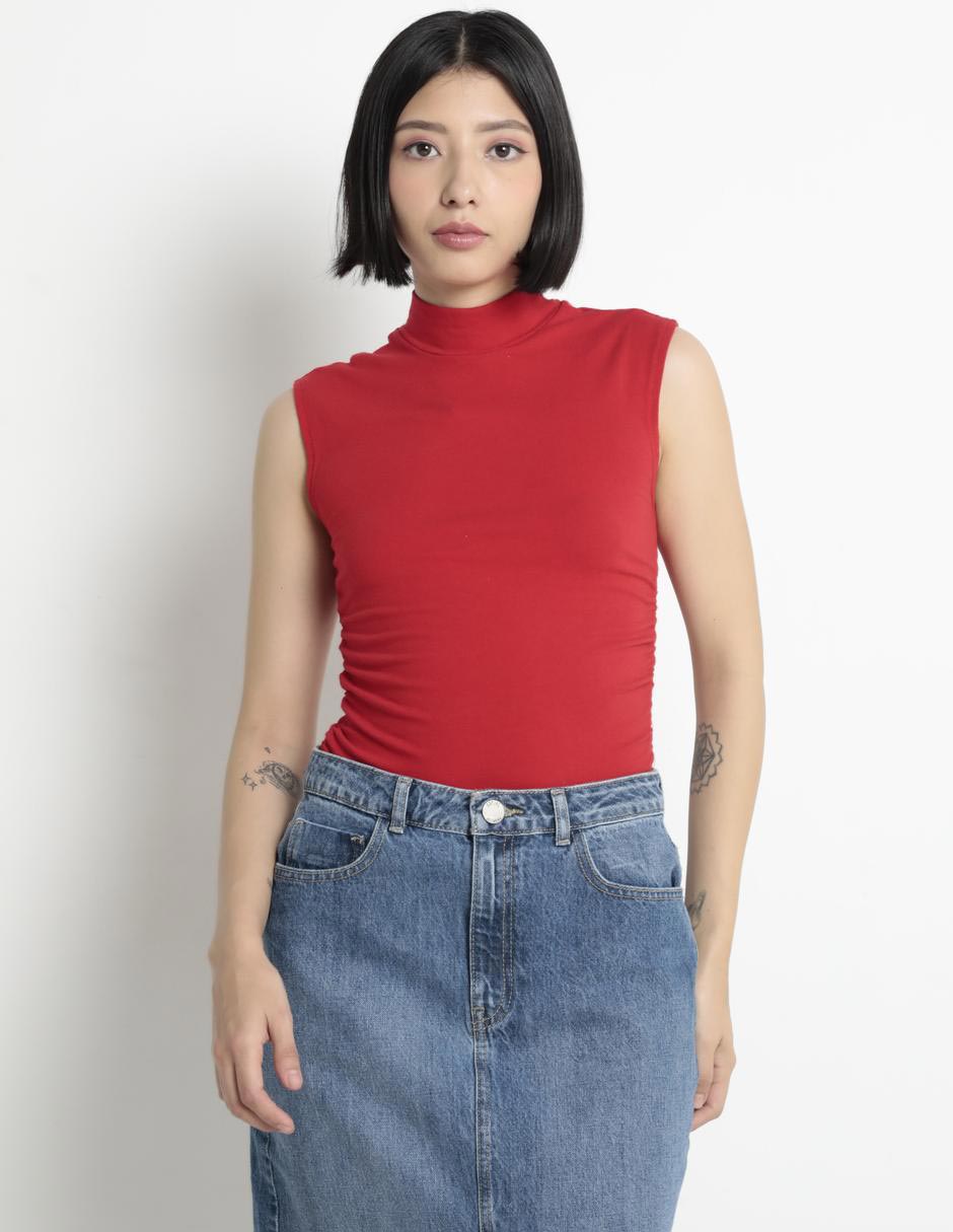 Top cuello alto