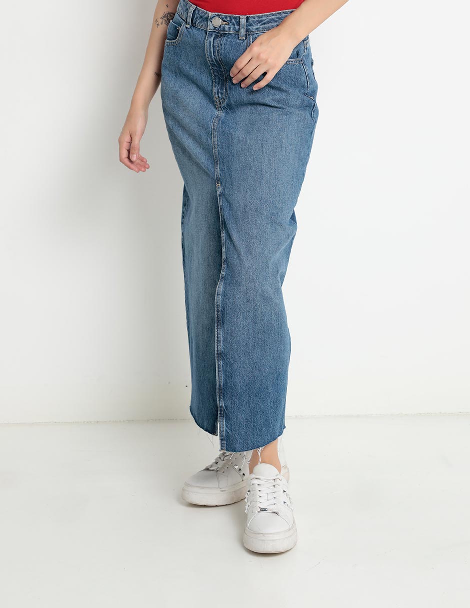 Falda crop a la cintura