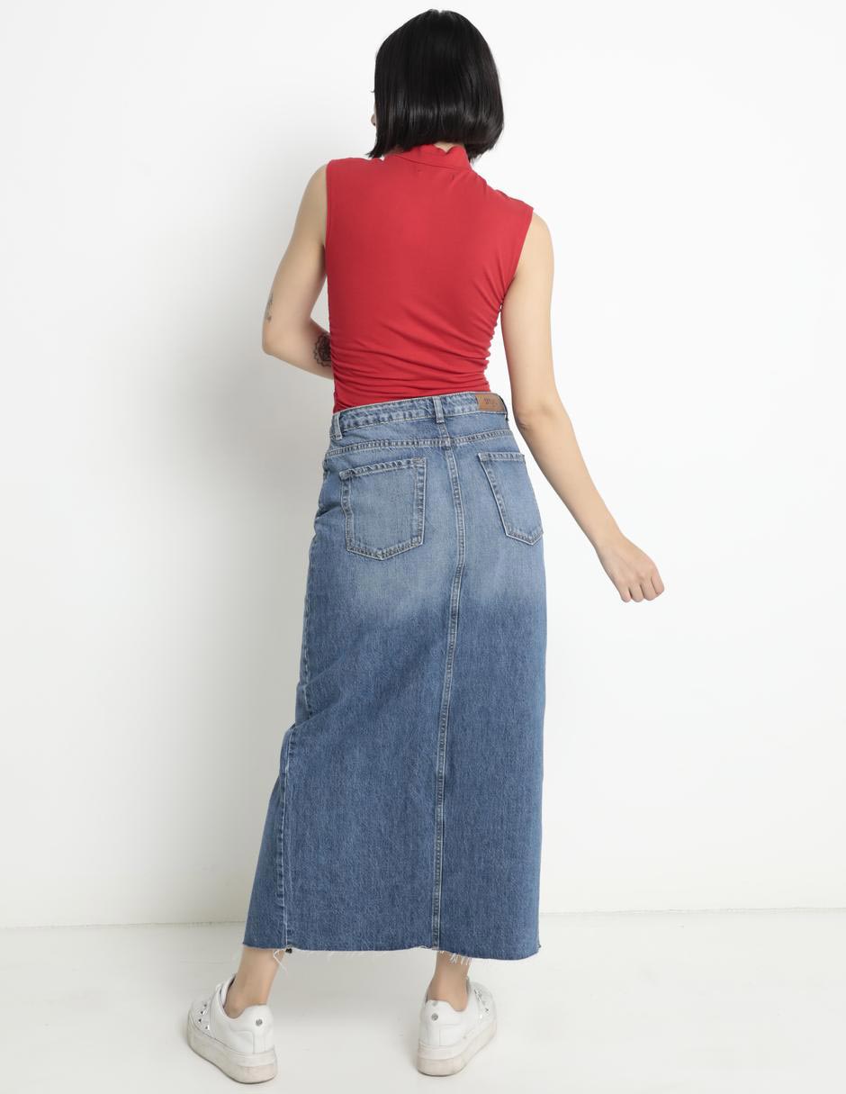 Falda crop a la cintura 2