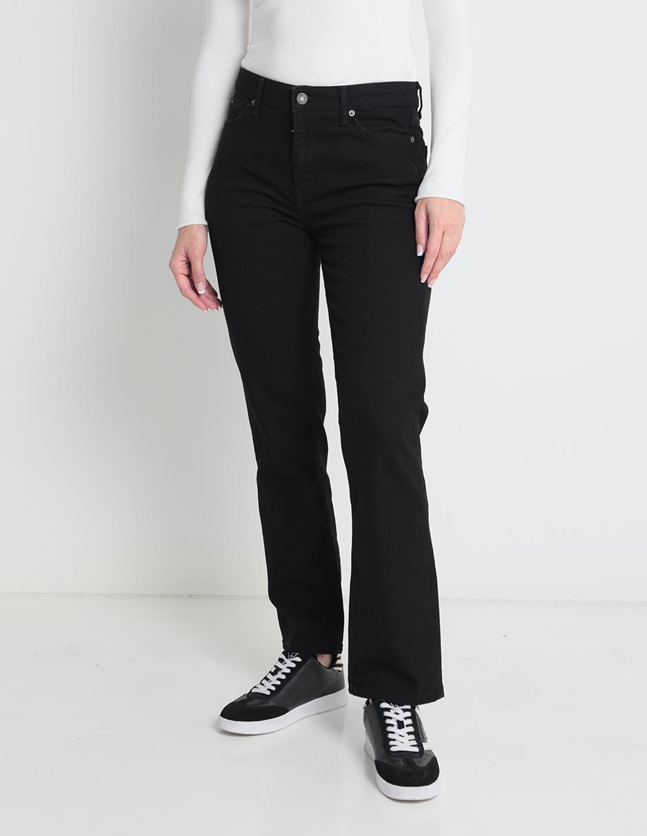 Jeans straight GUESS corte cintura alta para mujer