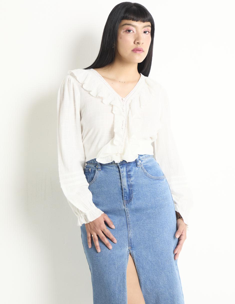Blusa manga larga para mujer 1