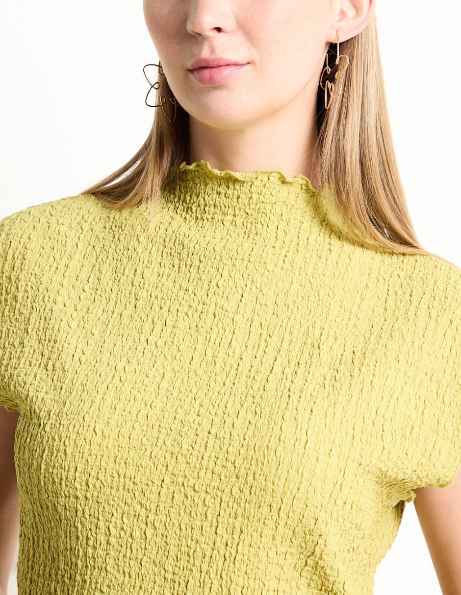 Blusa manga corta para mujer 4