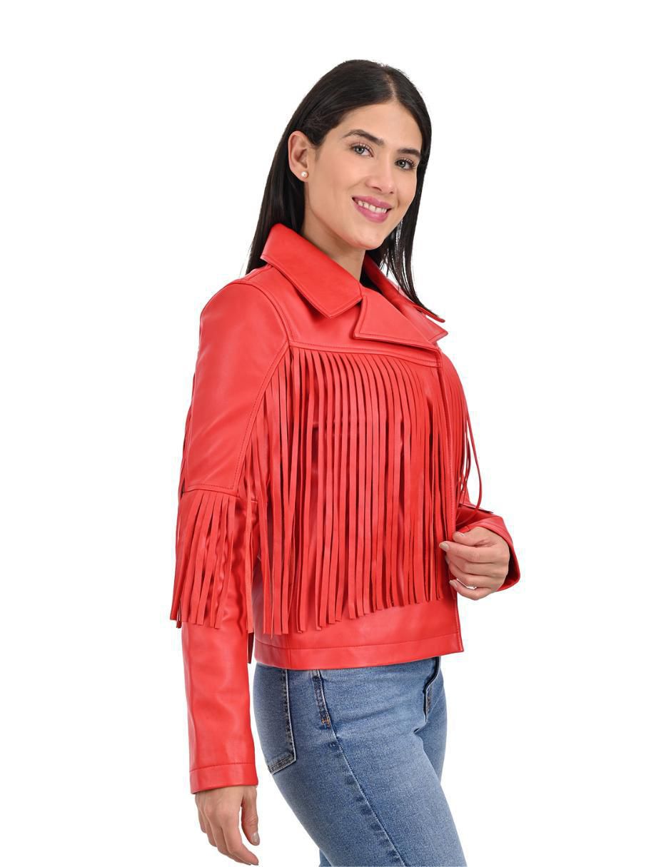 Chamarra de piel para mujer 4