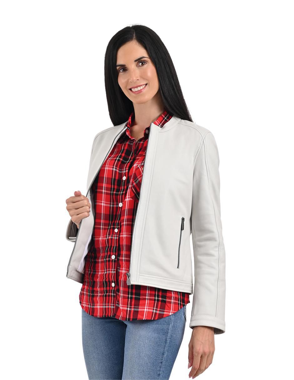 Chamarra de piel para mujer 4