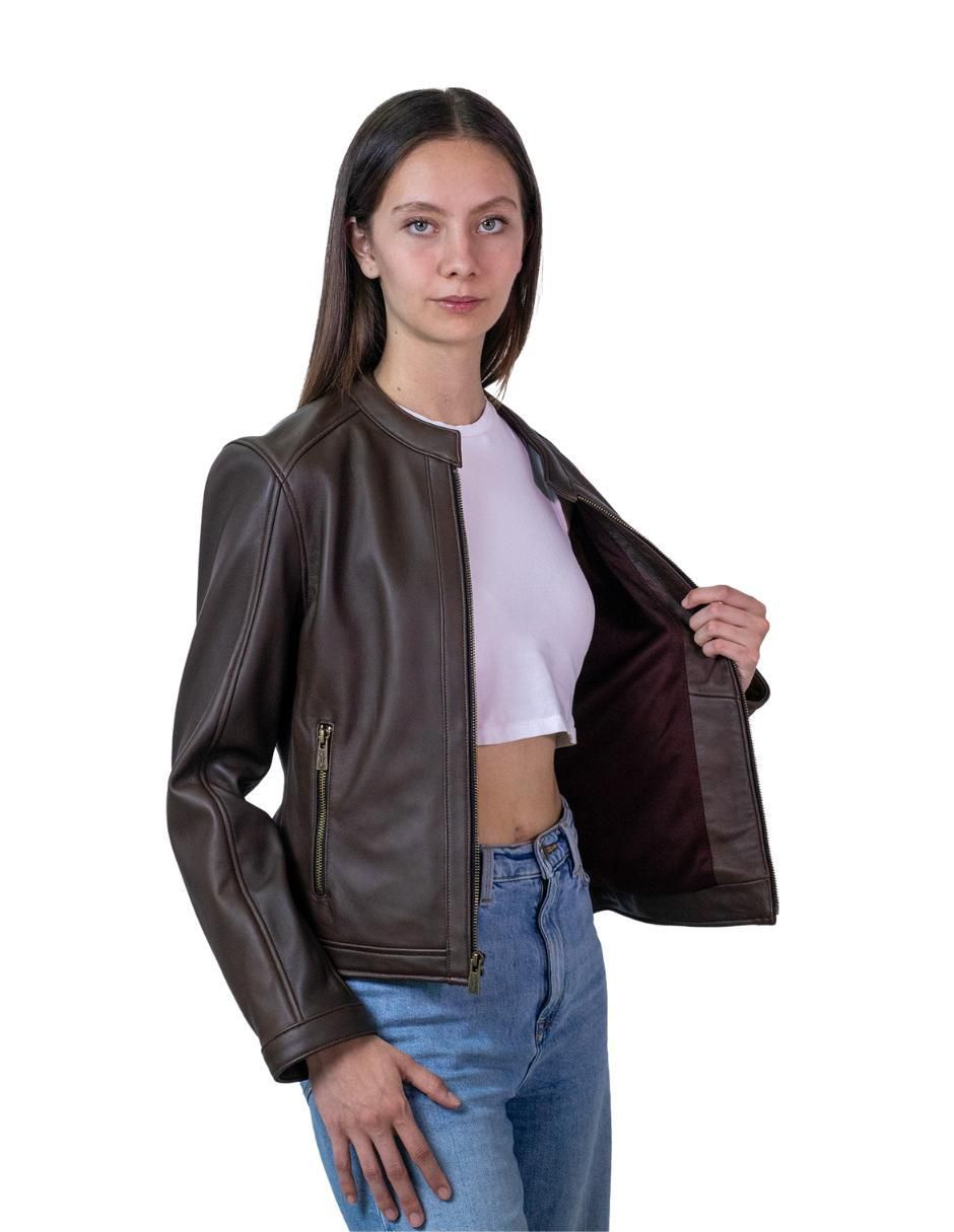Chamarra de piel para mujer 5