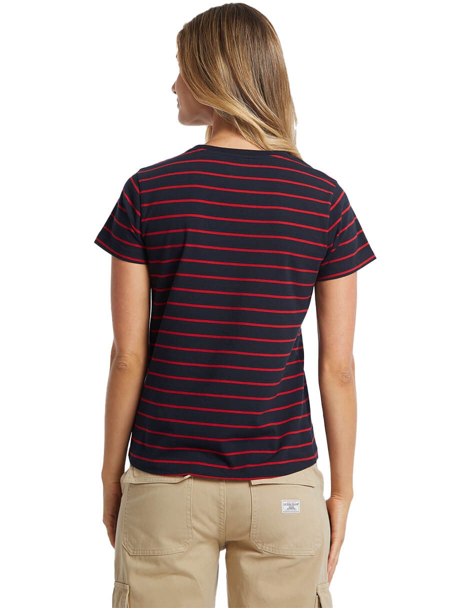 Playera manga corta cuello redondo para mujer 4