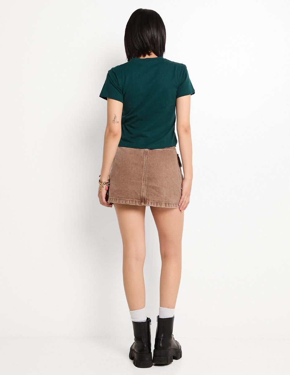 Falda mini a la cintura 2