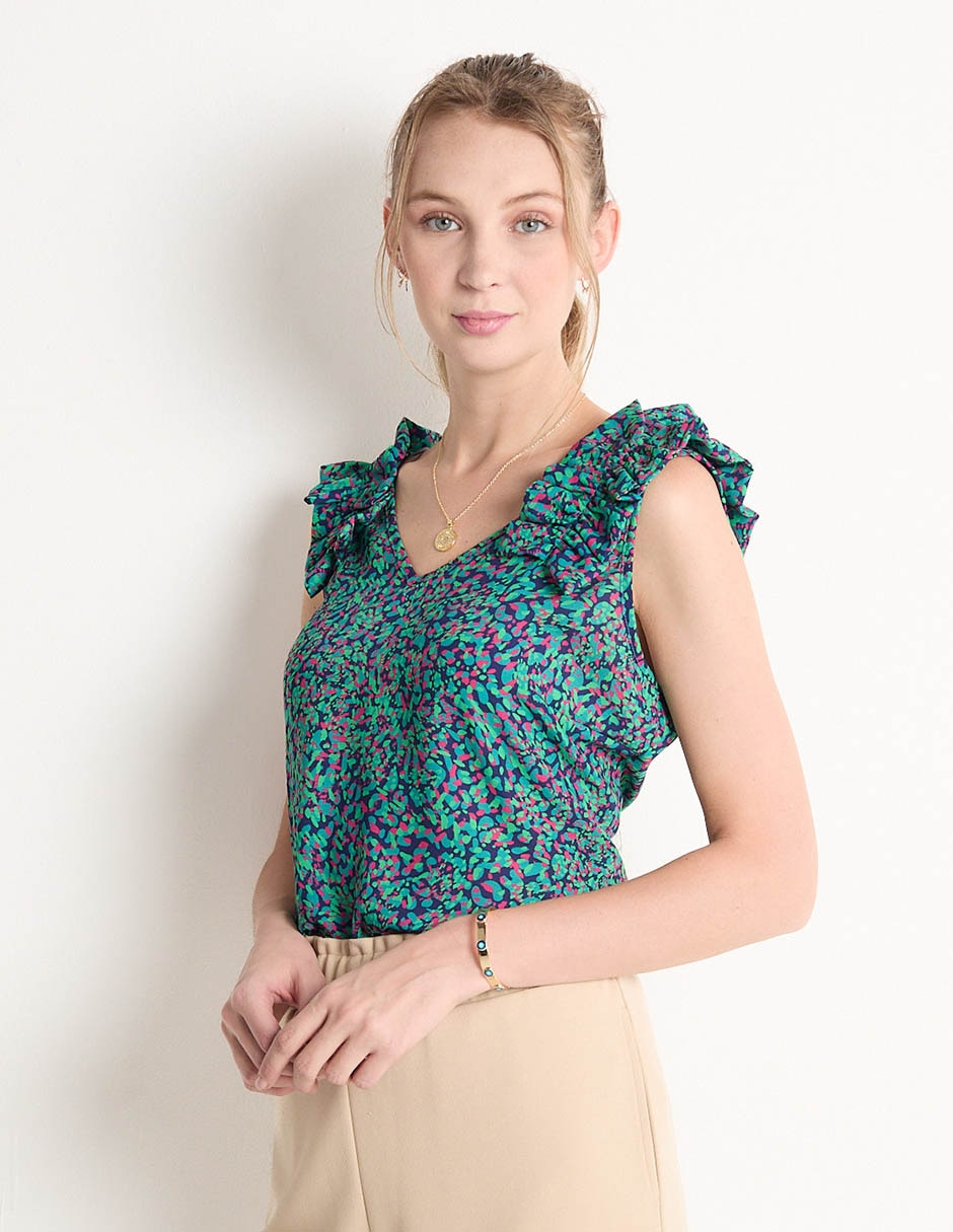 Blusa sin manga para mujer 1