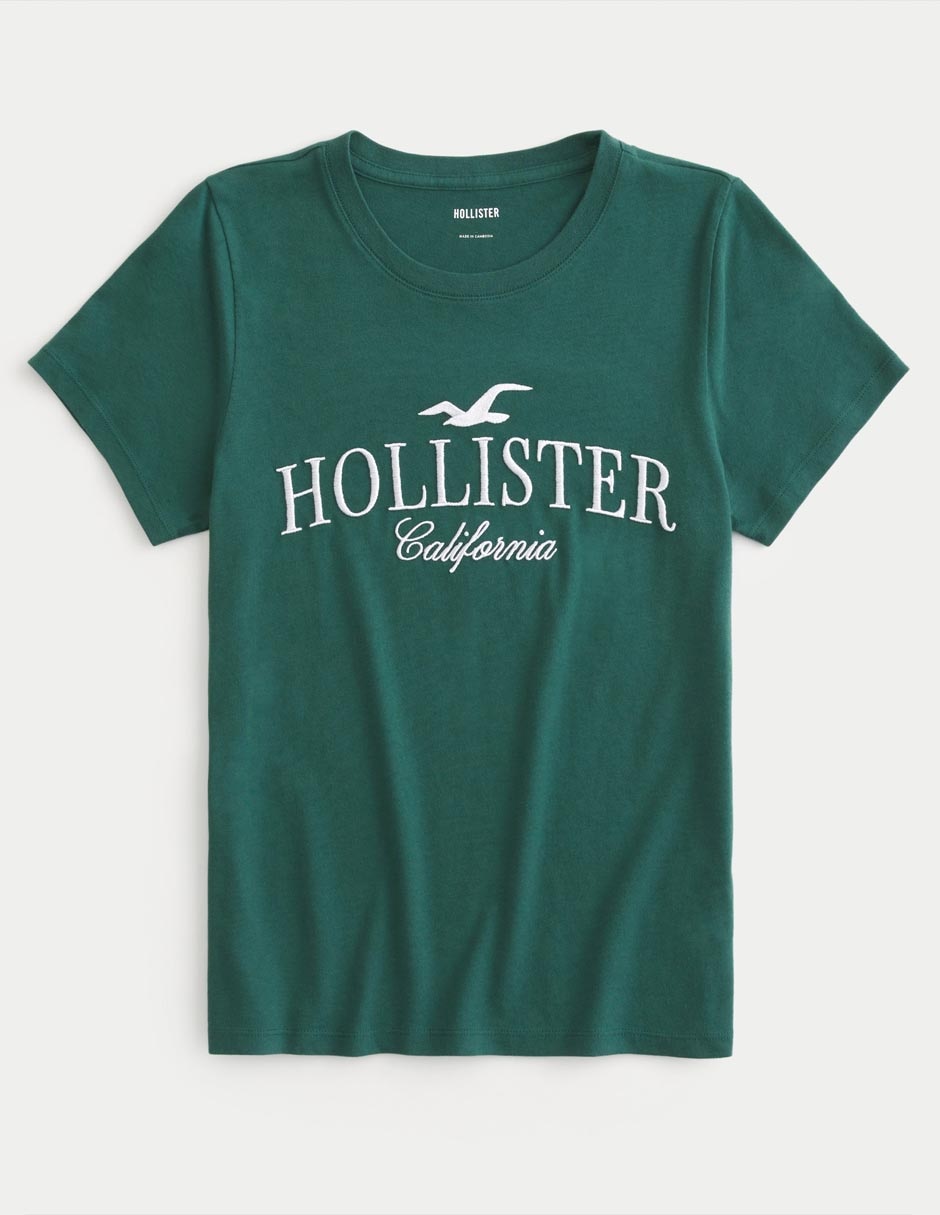 Playera manga corta Hollister cuello redondo para mujer Liverpool