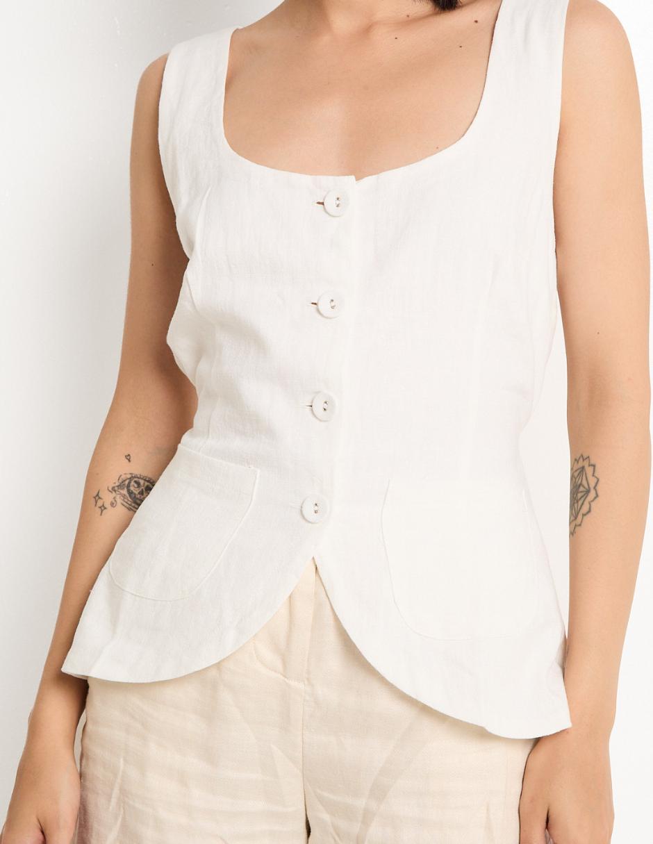 Blusa sin mangas para mujer 4