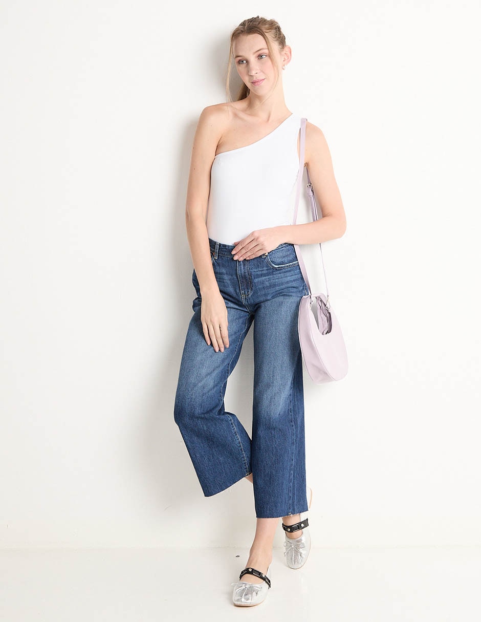 Jeans relaxed amplio para mujer 3