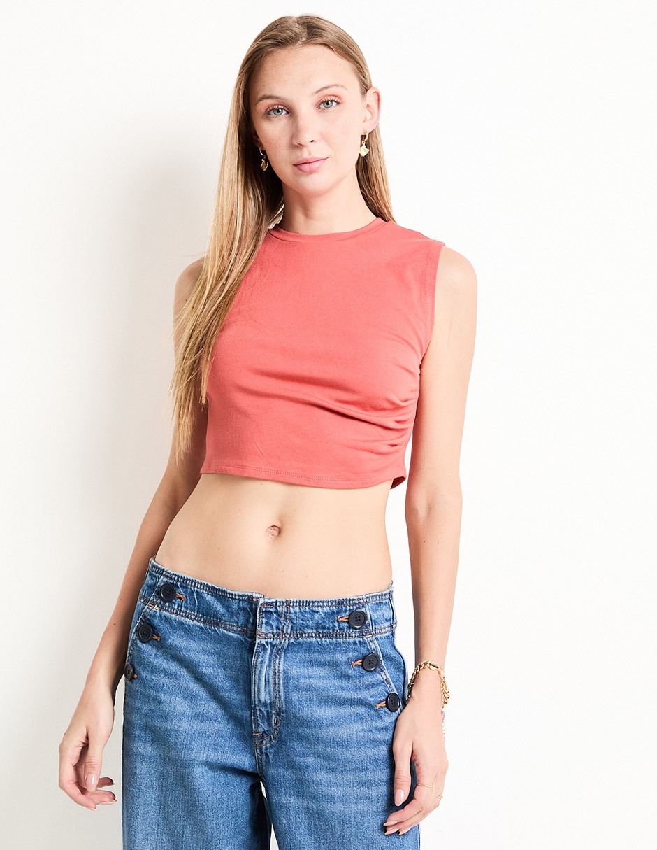 Top cuello redondo Top cuello redondo