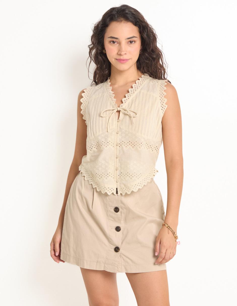 Blusa sin manga para mujer 1